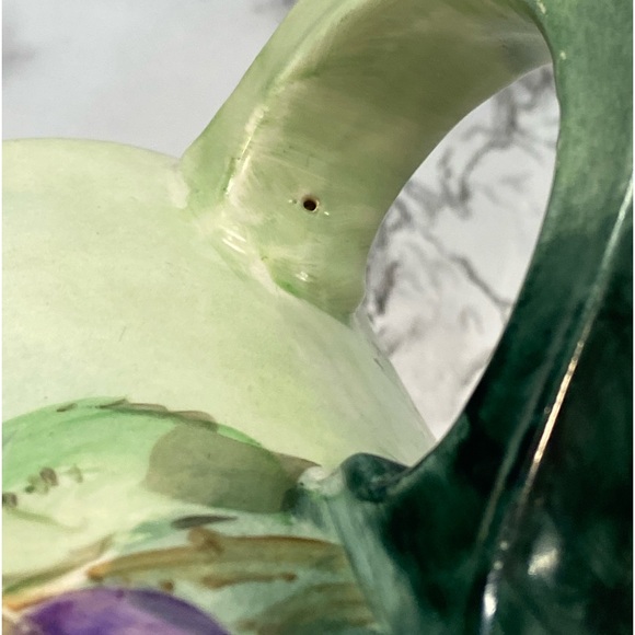 Bell Pottery Findley, Ohio. Antique Large Mug w/hand-painted grapes. - Picture 13 of 13